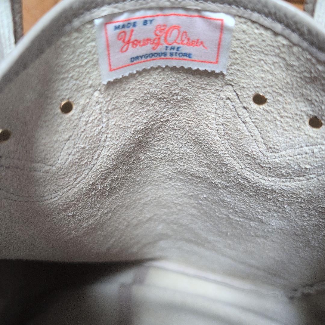 YOUNG & OLSEN ベージュトートバッグM