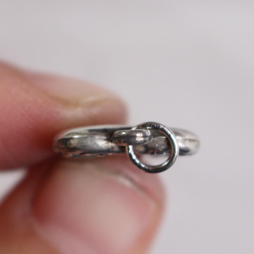 40s　スウィートハートジュエリー 　母　Mama　　チャーム 波　アールデコ