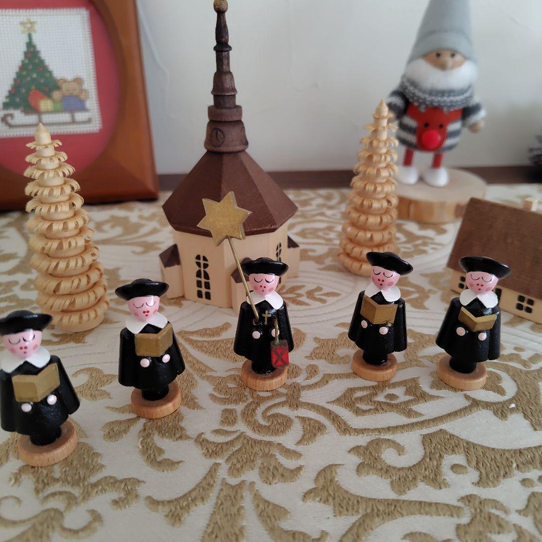 ドイツ ザイフェン　クリスマス 木製 オブジェ