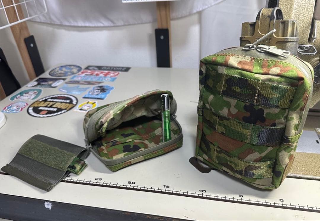 カナリア装備製作　小型ユーティリティポーチJSTA 陸自迷彩　インサート付き