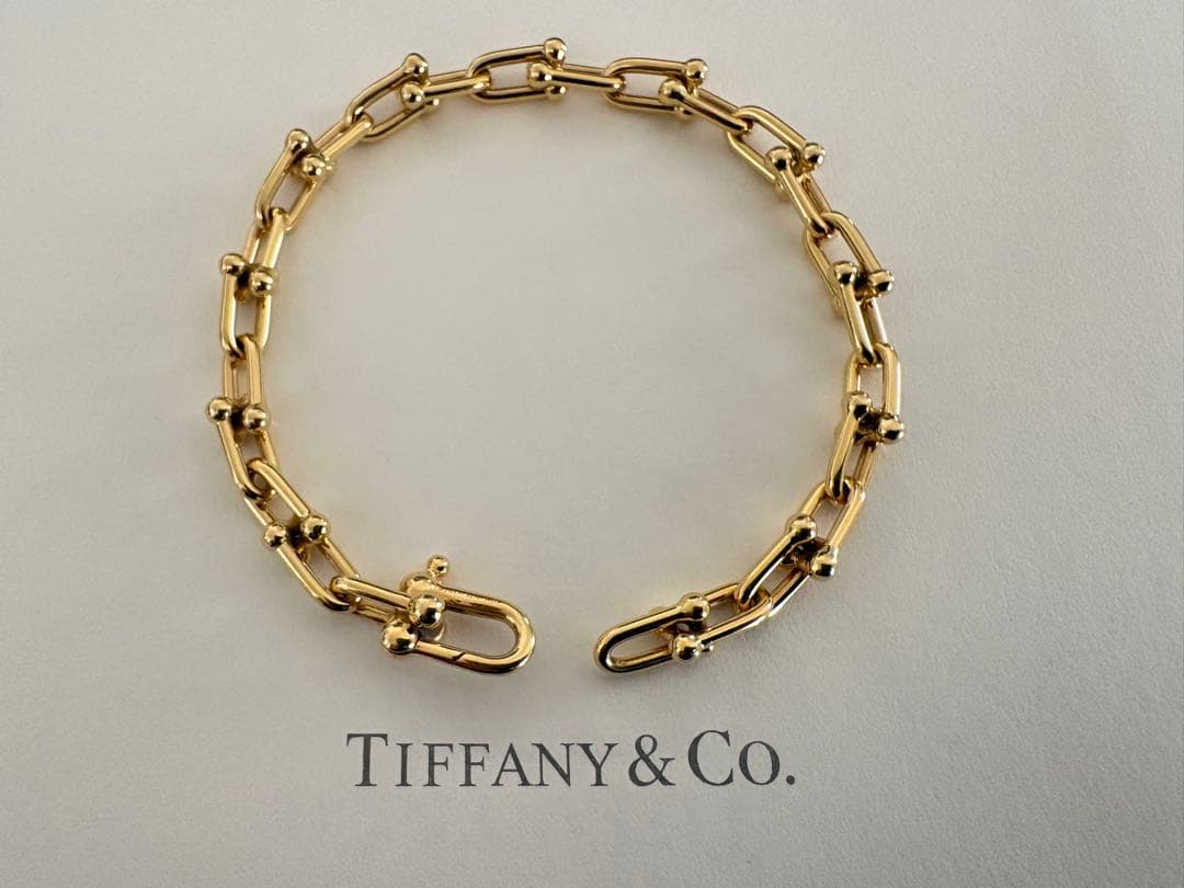TIFFANY【ユニセックス】ティファニーハードウェアブレスレット 18Y SM