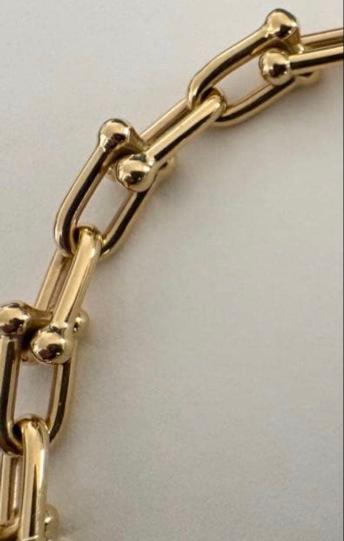 TIFFANY【ユニセックス】ティファニーハードウェアブレスレット 18Y SM