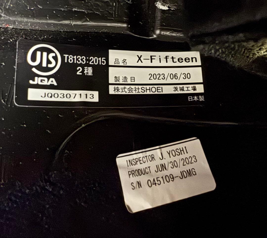 SHOEI x-15 フルフェイスヘルメット ホワイト　ブルーシールド付き