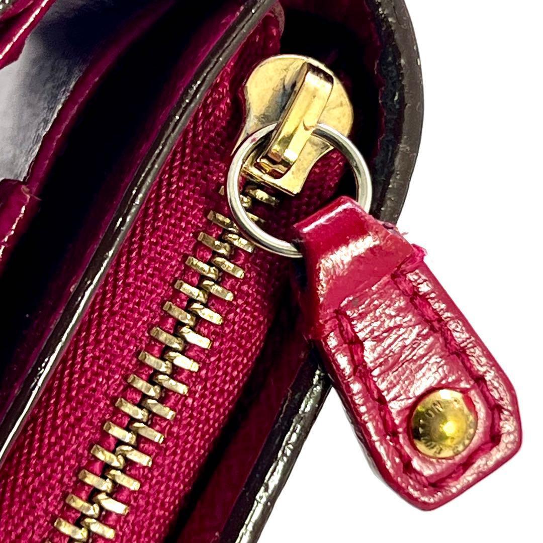 【美品】 ルイヴィトン モノグラム ペルフォ コンパクトジップ フューシャ