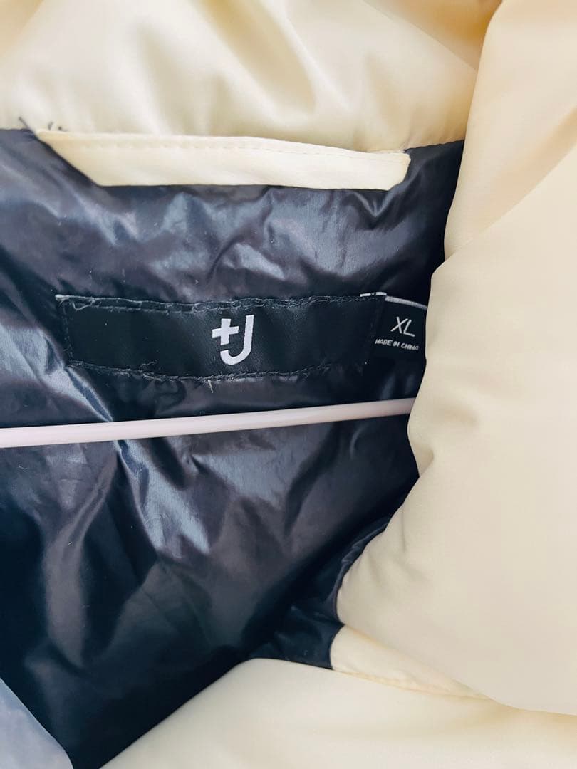 ユニクロ+J ジルサンダーライトダウンジャケット XL ホワイト【ほぼ未使用】