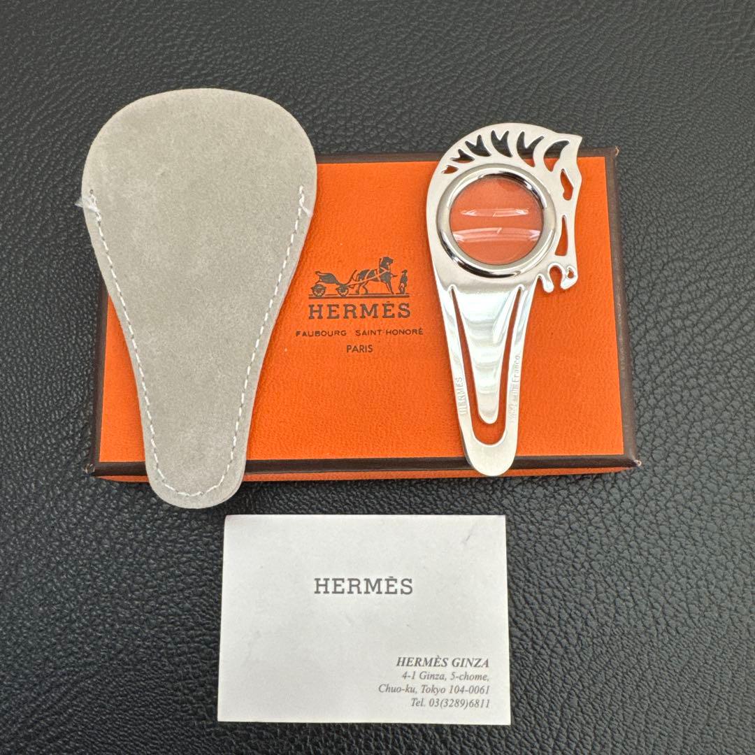 Grand Cafe 　HERMES マネークリップ　ブックマーカー