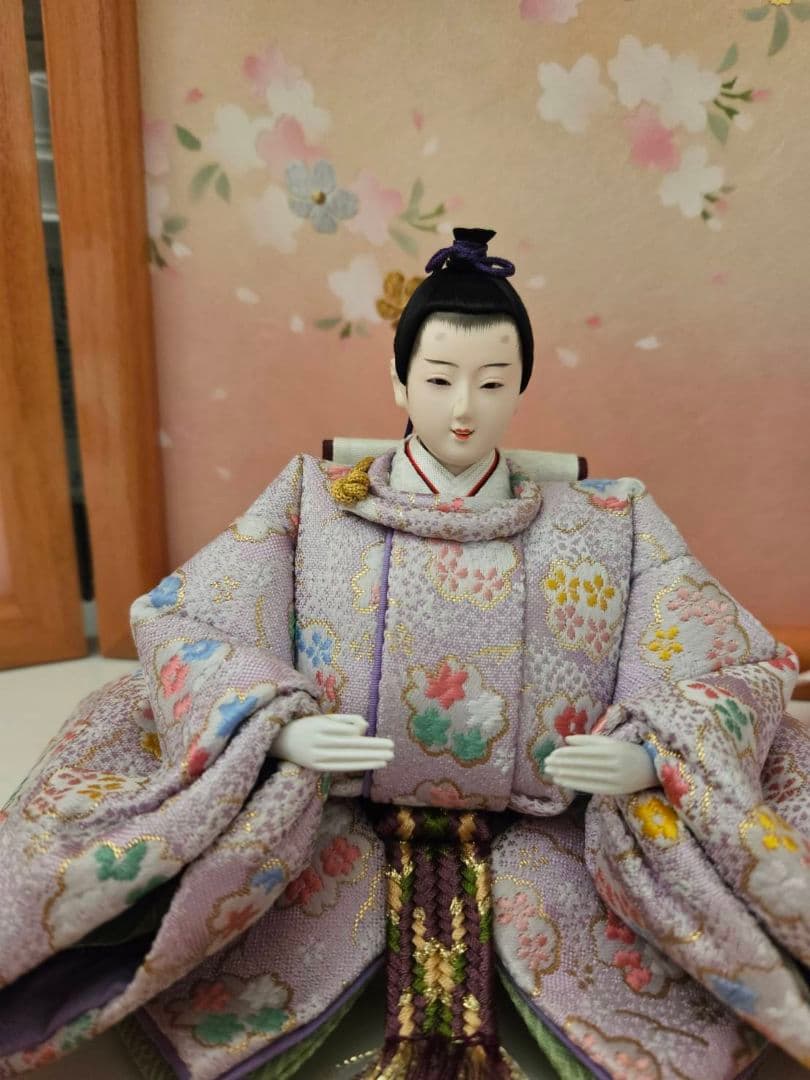 可愛い雛飾り　五人飾り　巾70㎝位前後で飾れる