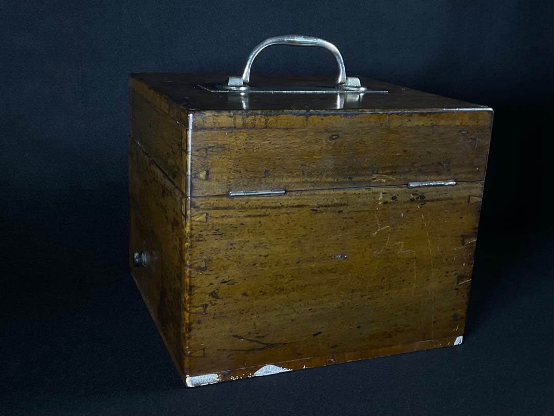 医者　道具箱　木箱　往診鞄　古道具