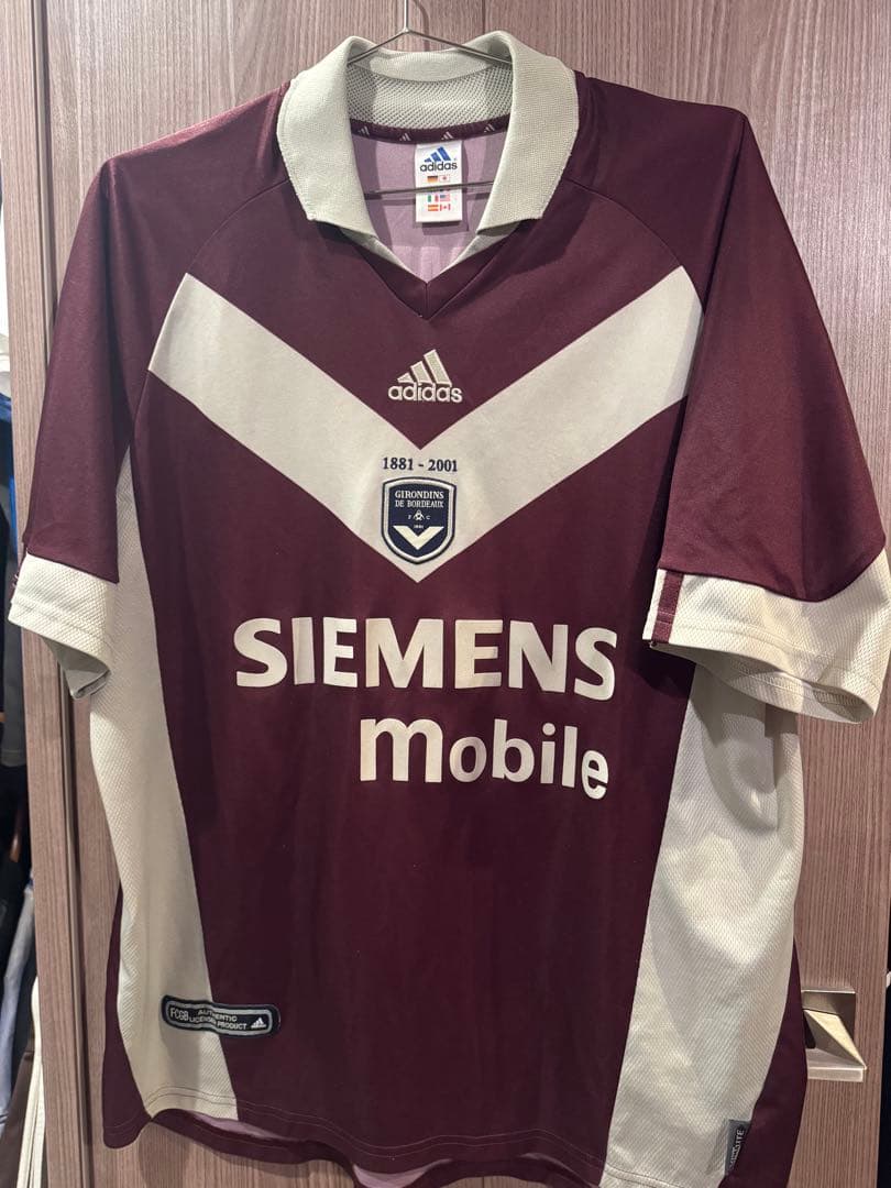 ビンテージアディダス リーグアン ジロンダンボルドー ユニフォーム フットボール