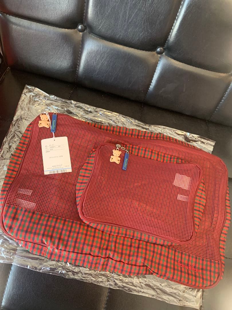 専用　新品タグ付　ファミリア メッシュポーチ　2点