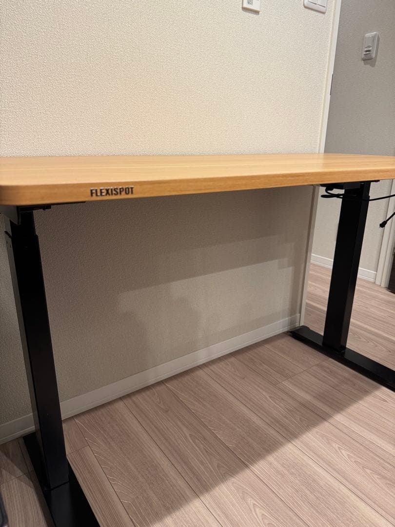 FLEXISPOT 電動昇降デスク 木目調 120cm