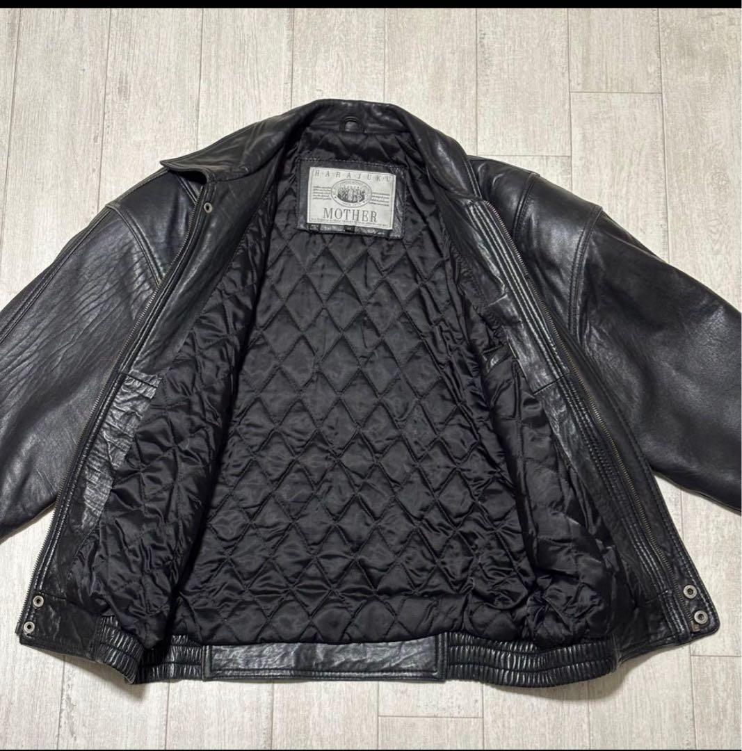 HARAJUKU MOTHER 黒 レザージャケット