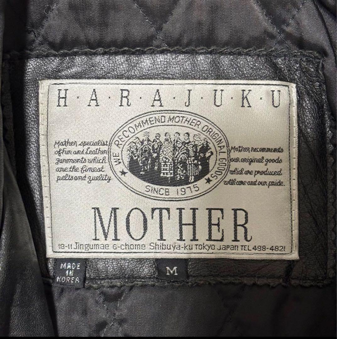 HARAJUKU MOTHER 黒 レザージャケット