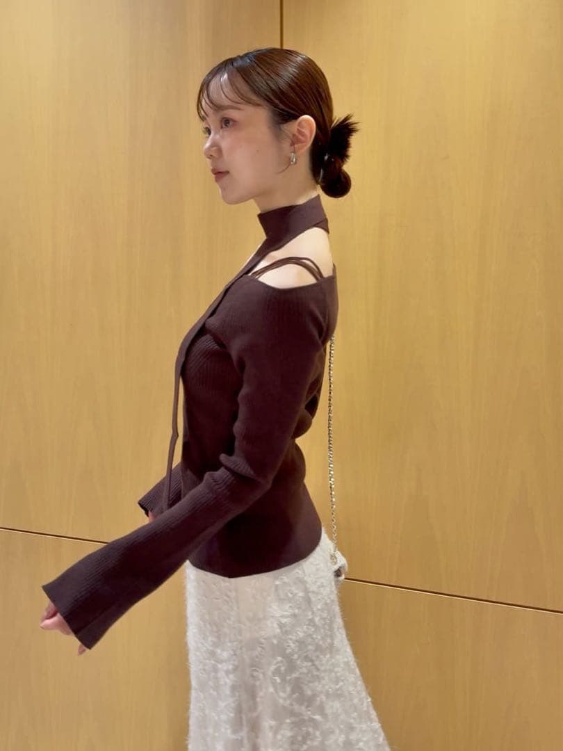 新品　スナイデル♡タイ付きニットプルオーバー