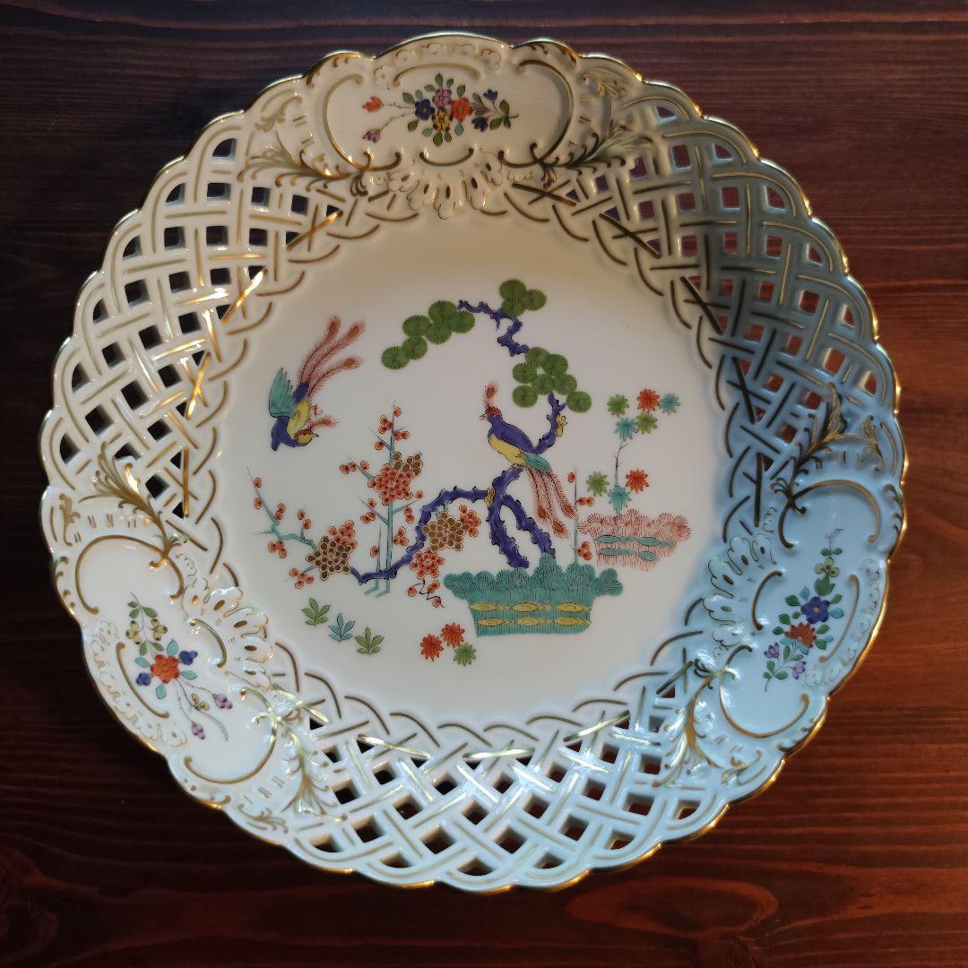 マイセン 柿右衛門 飾り皿 シノワズリ 鳳凰 松竹梅 花鳥図