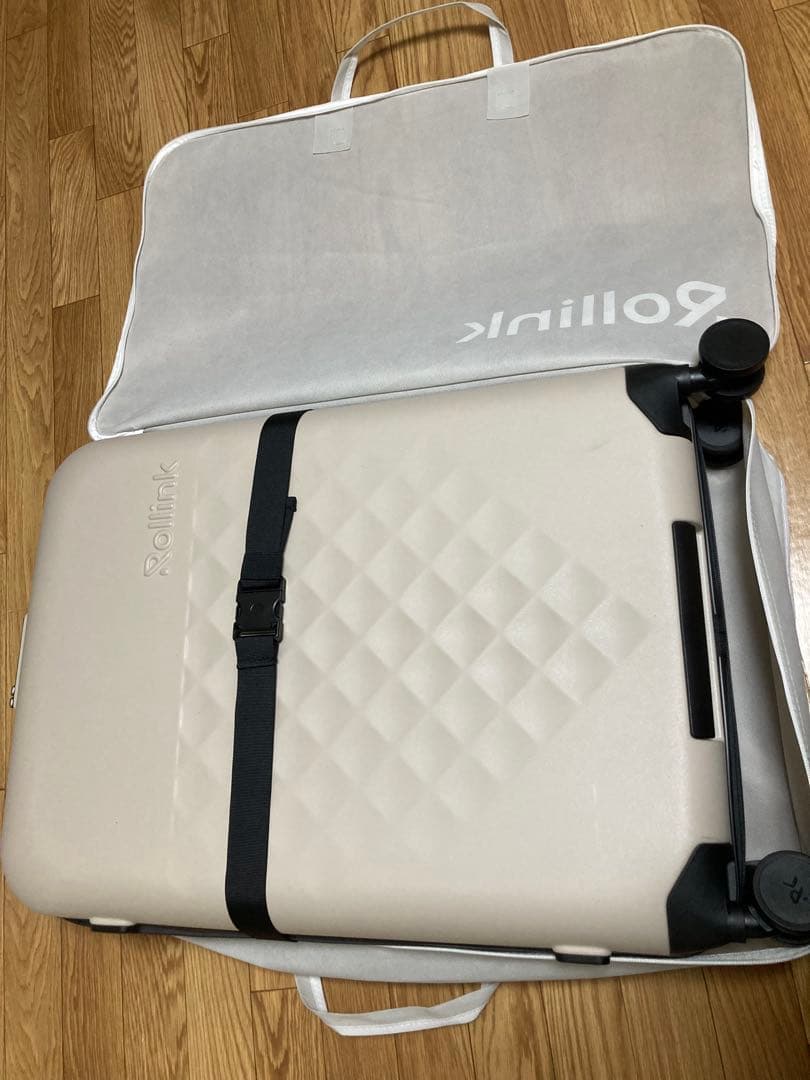 ローリンク スーツケース 100L キャリーケース 折りたたみ ウォームグレー