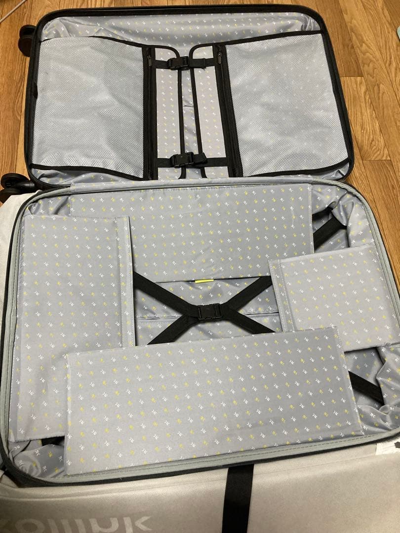 ローリンク スーツケース 100L キャリーケース 折りたたみ ウォームグレー