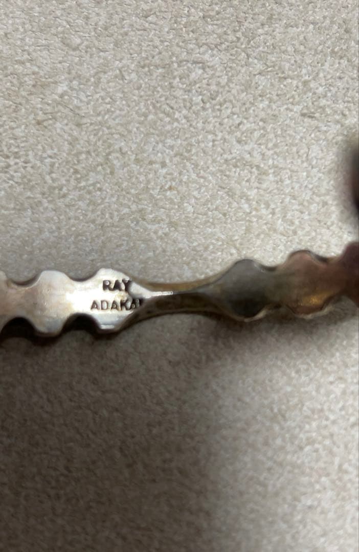 インディアンジュエリー　レイアダカイ　ジグザグトライアングルバングル