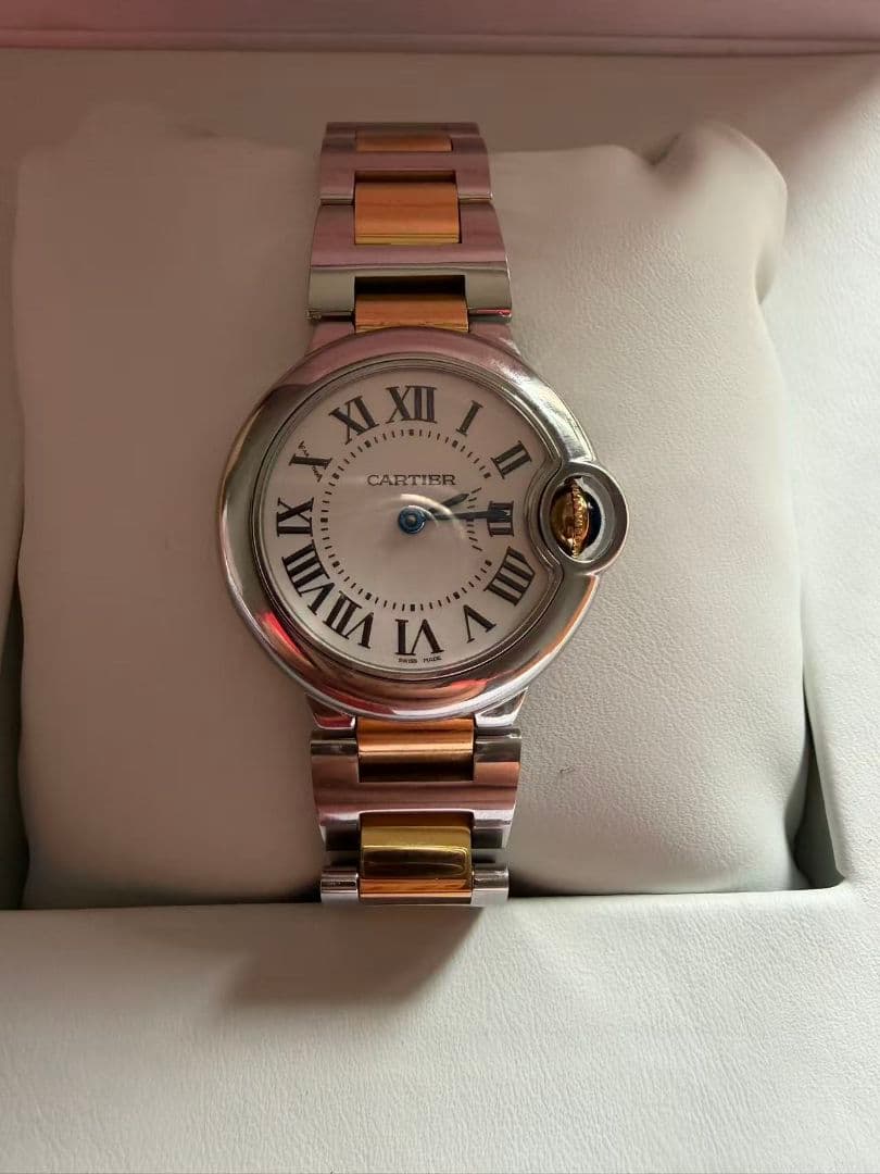 カルティエ Cartier バロンブルー SM コンビ W69007Z3