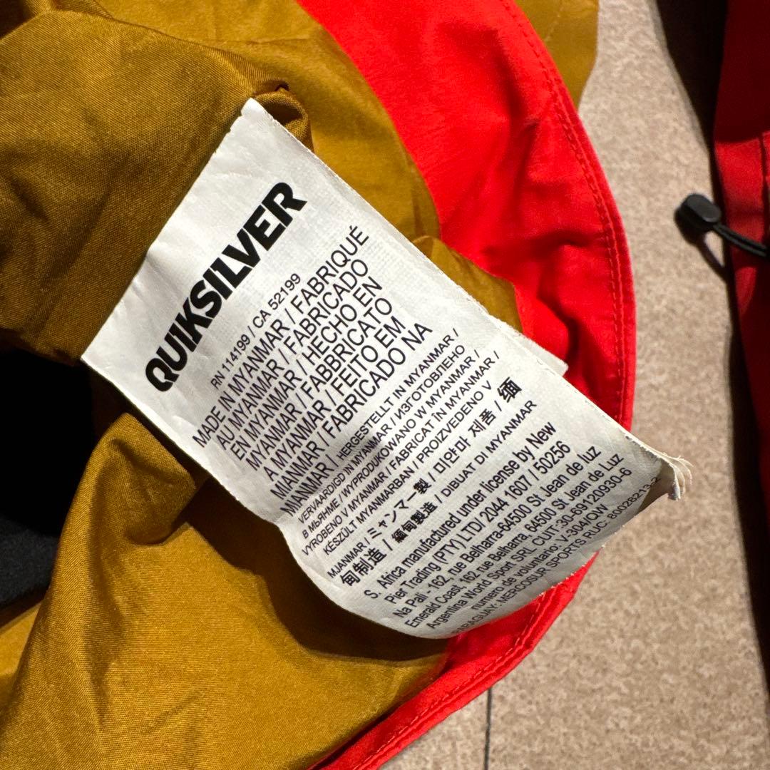 Quick silver スノーボードウェア　ジャケット　gore-tex M