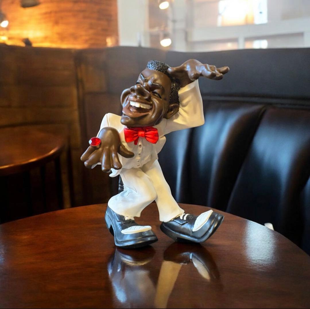 フィギュア 黒人ジャズバンド　台座付き7点セット