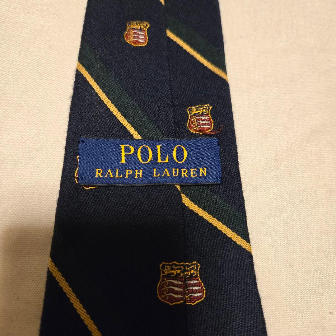 ジャスタウェイ】ラルフローレン　レジメンタル　ストライプ　ネクタイ