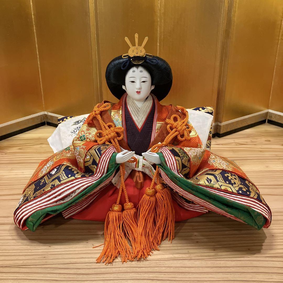 ①高級雛人形 7段40号 木製黒塗り 【①②③同時購入限定】