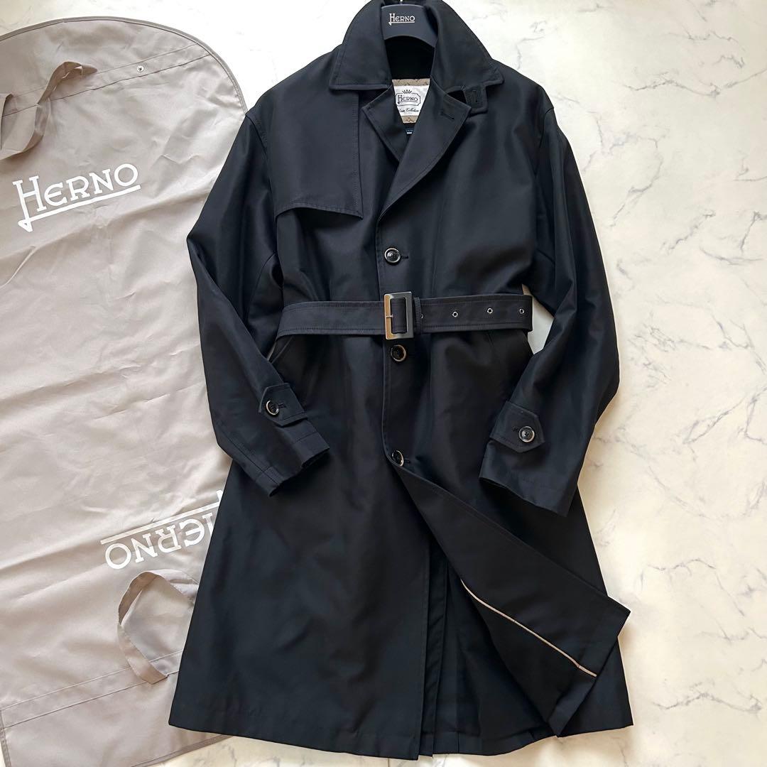 ヘルノ レインコレクション コート ベルト 近年モデル ブラック イタリア製