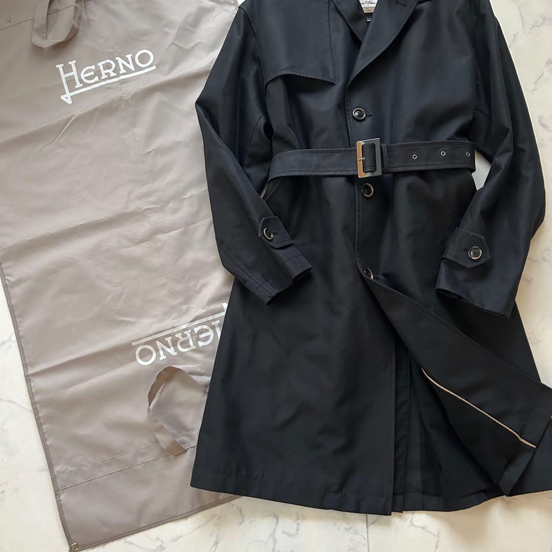 ヘルノ レインコレクション コート ベルト 近年モデル ブラック イタリア製