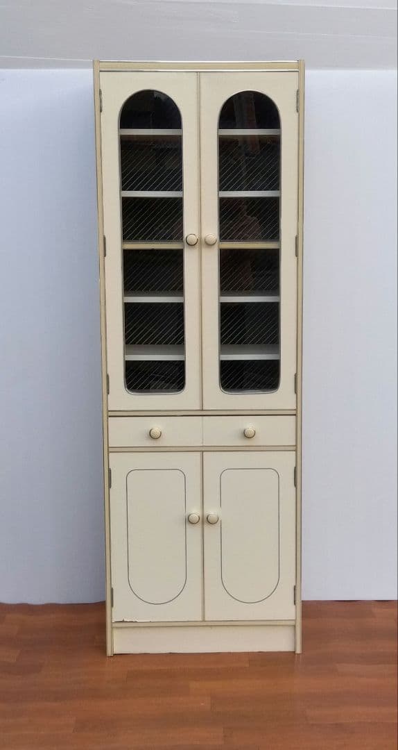 レトロポップ　食器棚　アーチ型　飾り棚