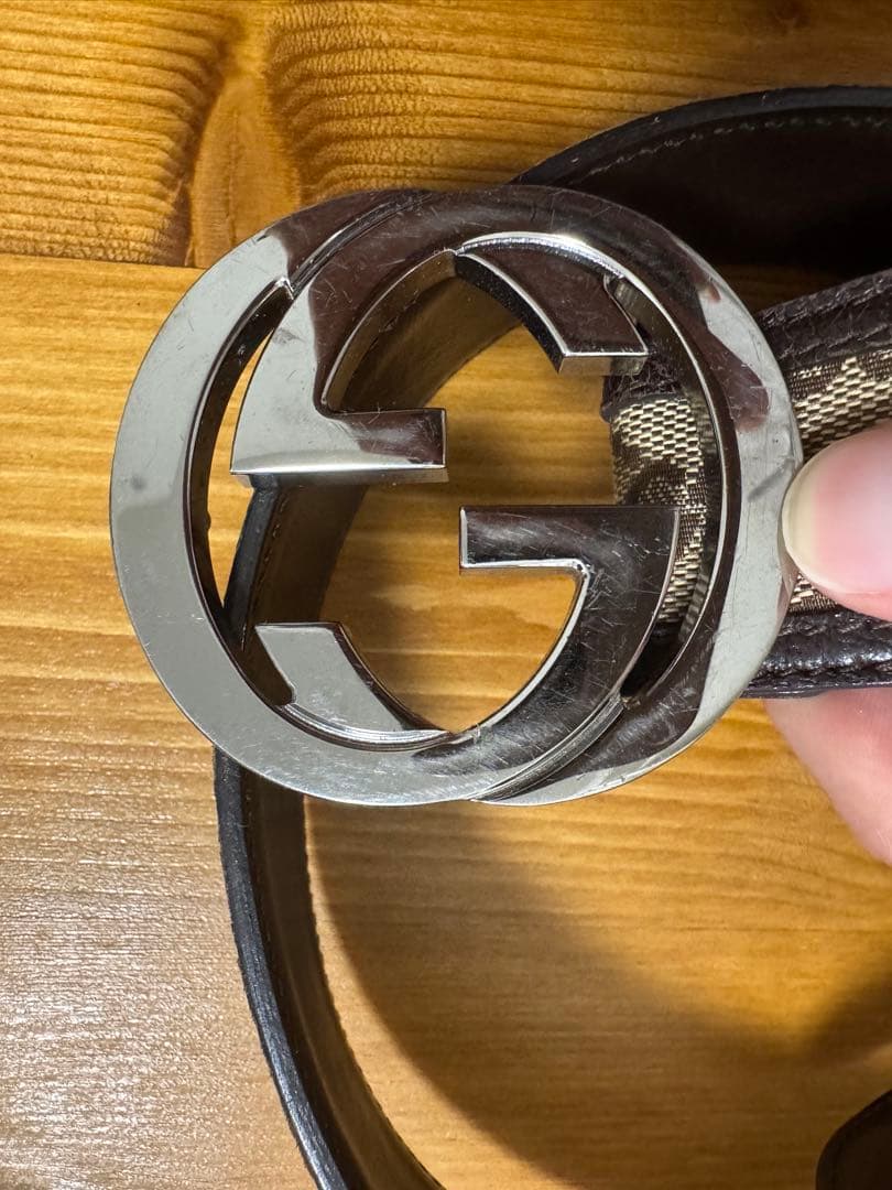 GUCCI GGキャンバス ベルト