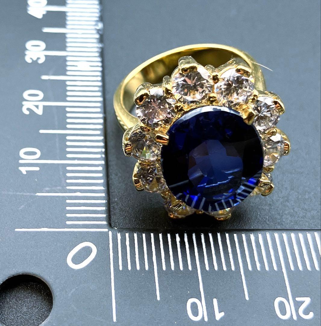 えりこスリランカ産ロイヤルブルーサファイア9.10ct SV925 指輪