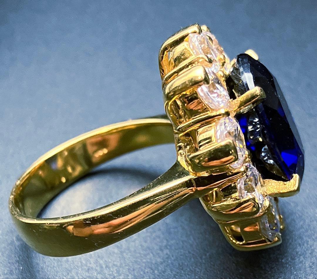 えりこスリランカ産ロイヤルブルーサファイア9.10ct SV925 指輪