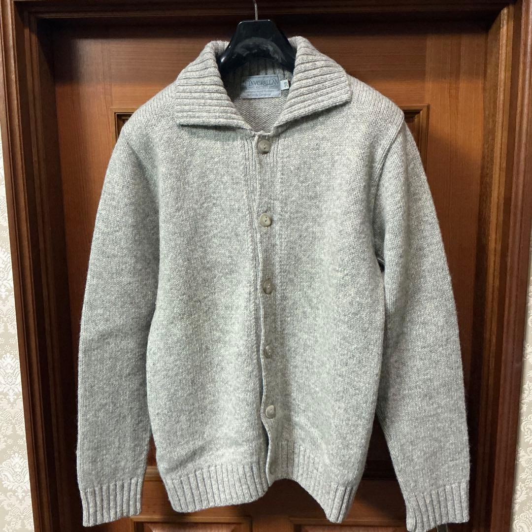 INVERALLAN ニットカーディガン　グレー　サイズ38
