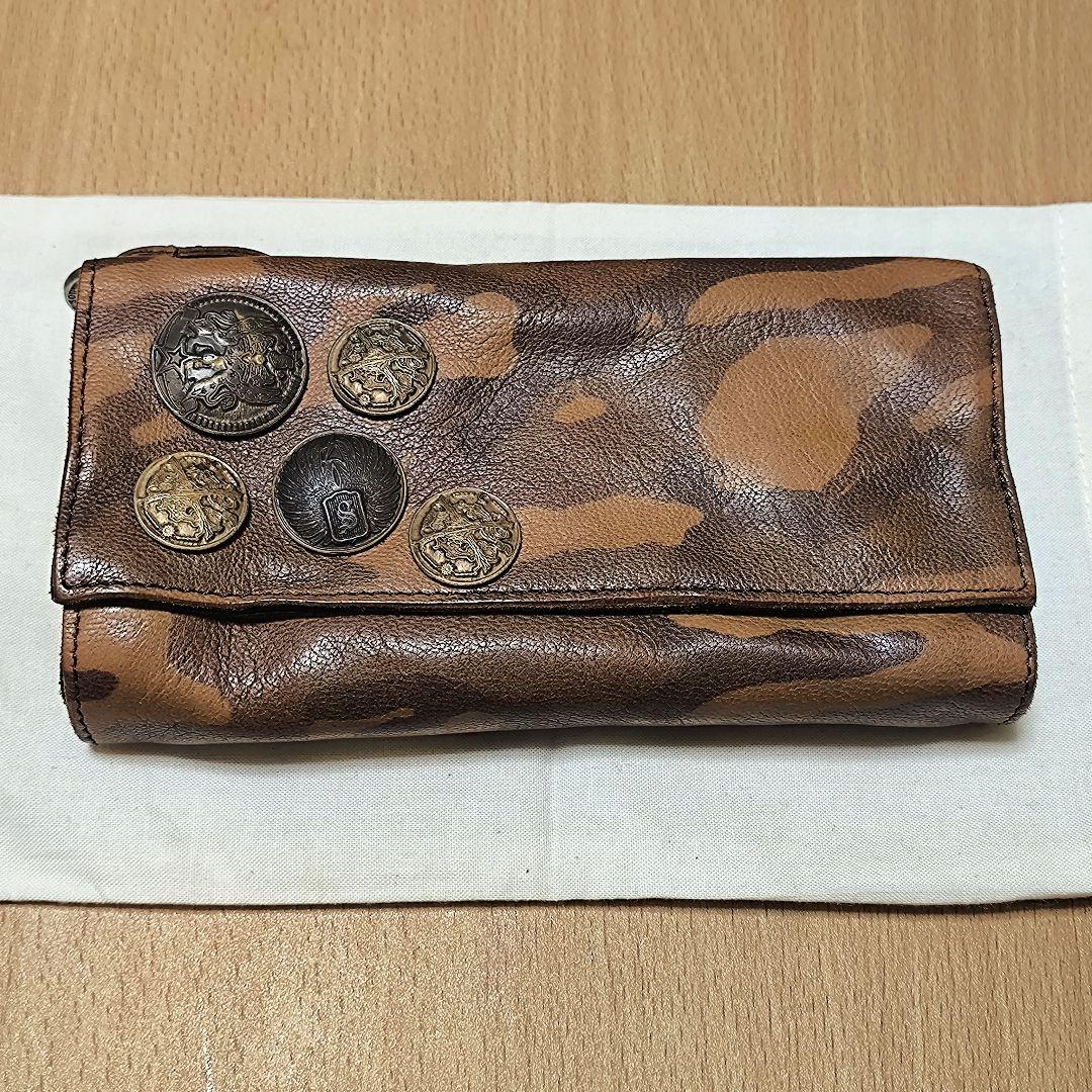 廃盤品　シンパシーオブソウル　アナック　ウォレット　迷彩　長財布　山羊革