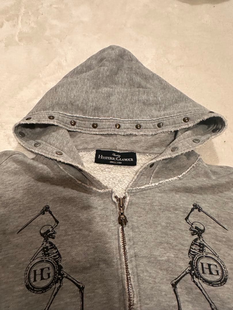 Hysteric Glamour スケルトンパーカー グレー