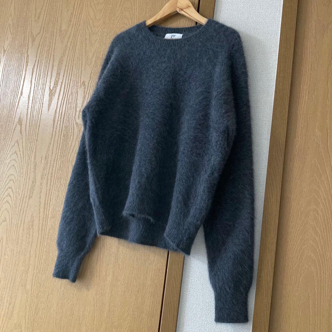 プルミエアロンディスモン FOXアルパカクルーネックニット　2024AW