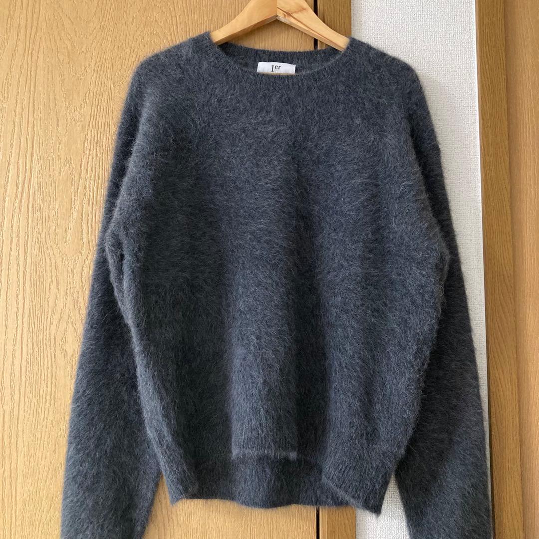 プルミエアロンディスモン FOXアルパカクルーネックニット　2024AW