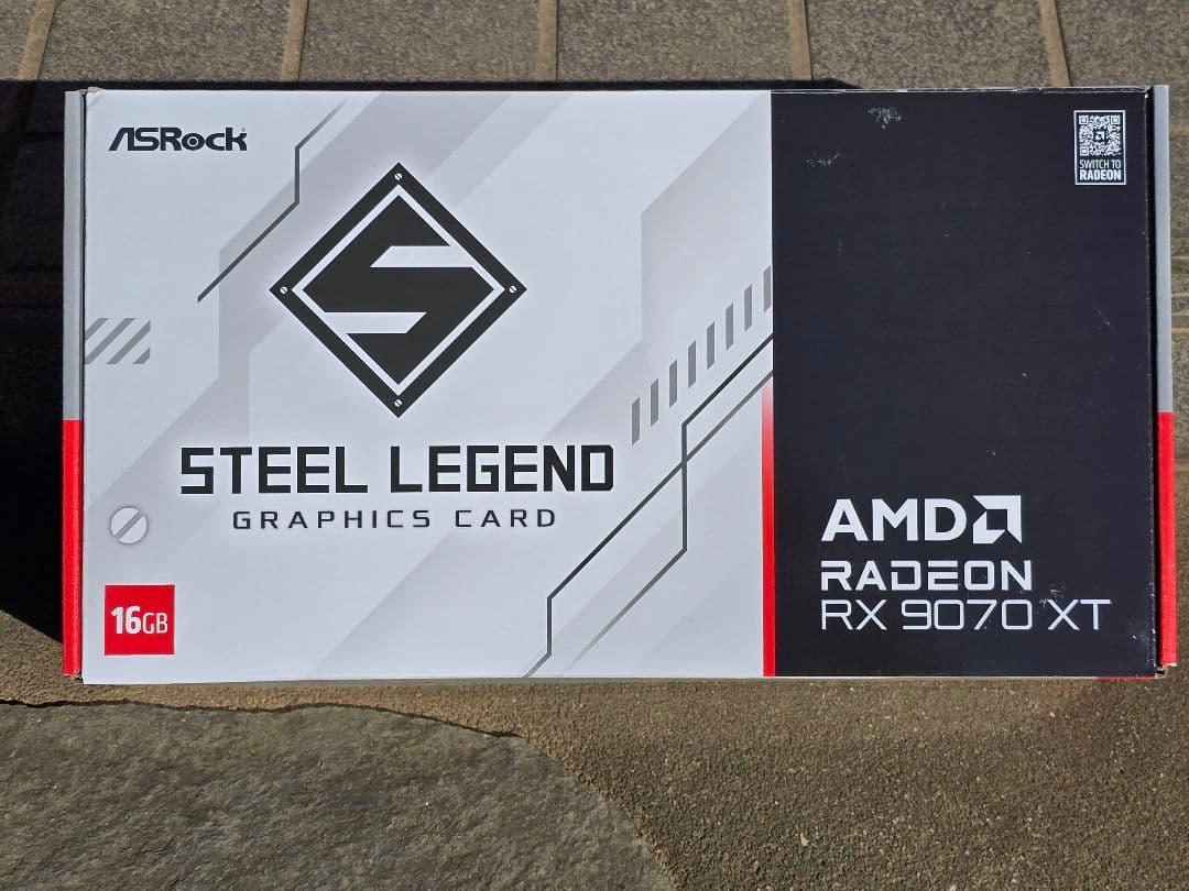 グラフィックボード・グラボ・ビデオカード ASRock Radeon RX9070XT STEEL LEGEND