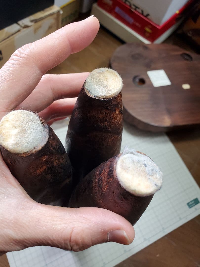 ヴィンテージ✨スペイン製三つ脚スツール店舗什器花台折り畳み式アニマルチェア3点✨