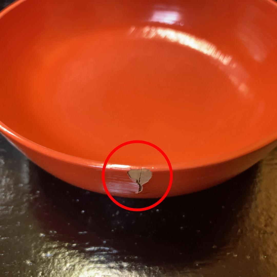 【20客】木製 刷毛目 朱塗 木皿 【時代】