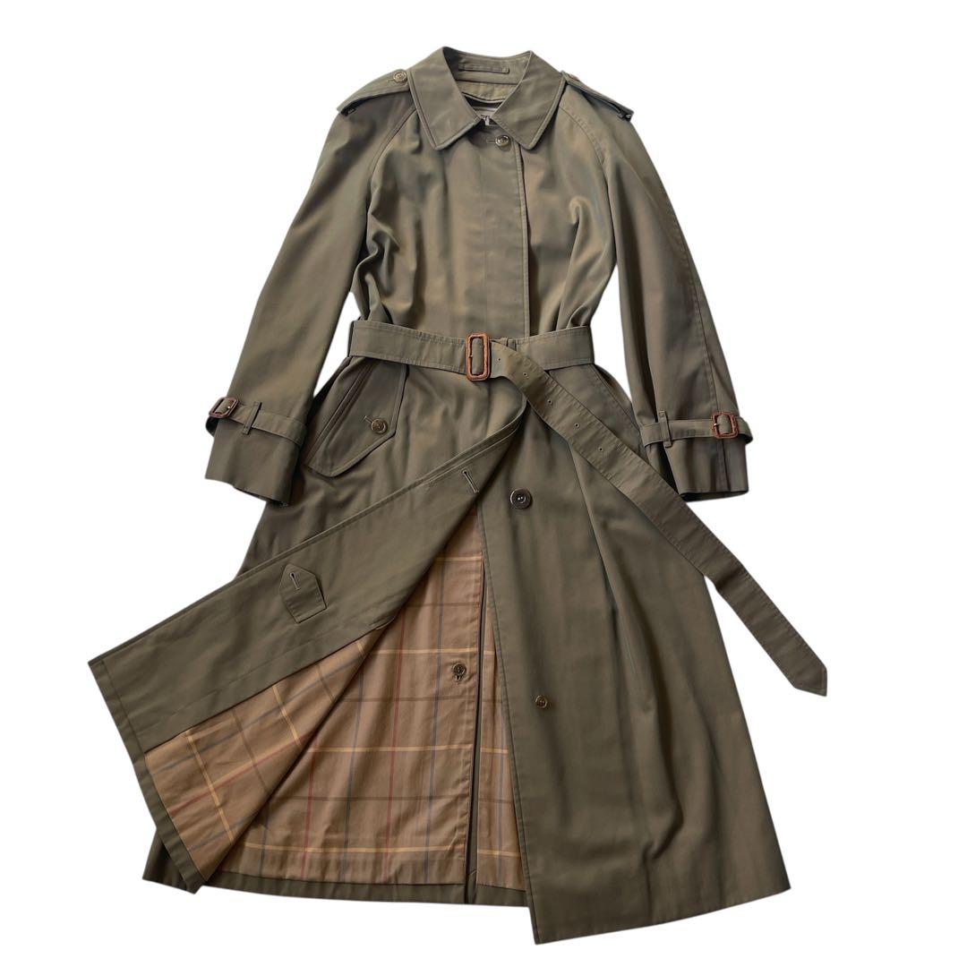 バーバリー トレンチコート 着丈110cm ロング丈 玉虫カラー ヴィンテージ
