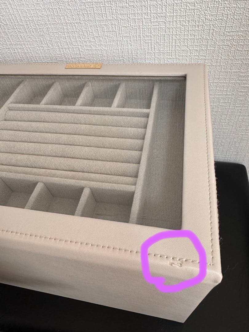 【美品】アクセサリーボックス　ジュエリーボックス　大容量