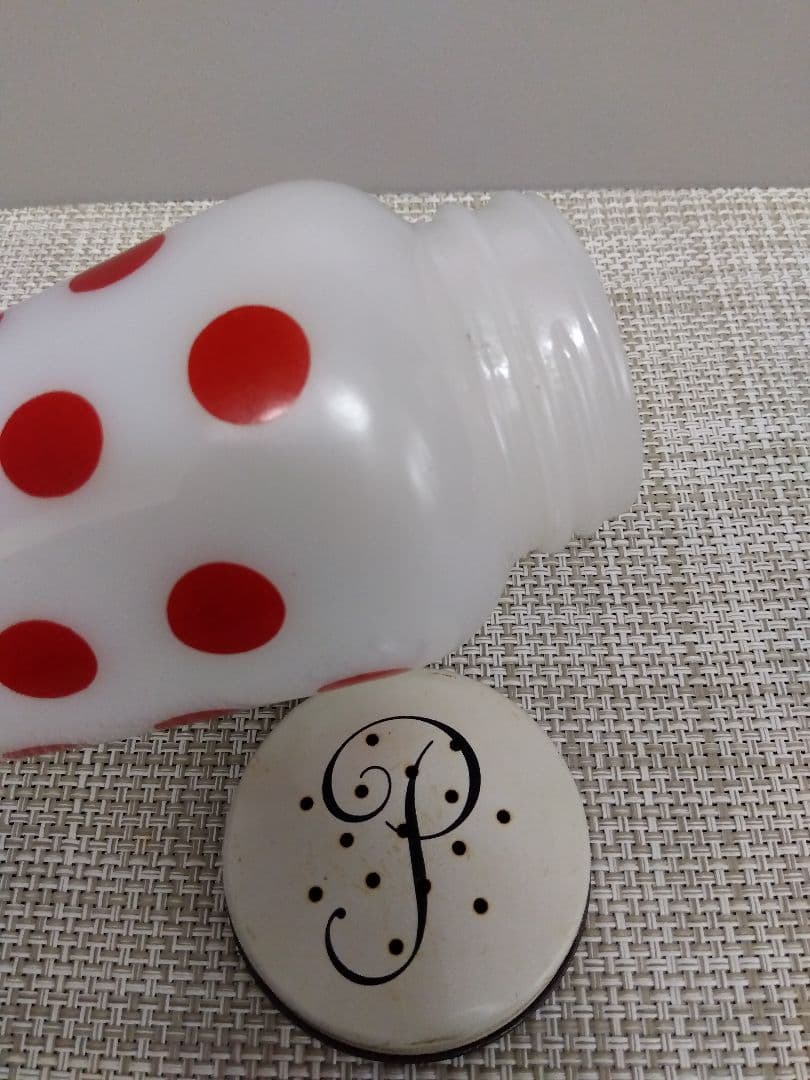 最終価格！ファイヤーキング ポルカドット 赤 ソルト＆ペッパーセット USA