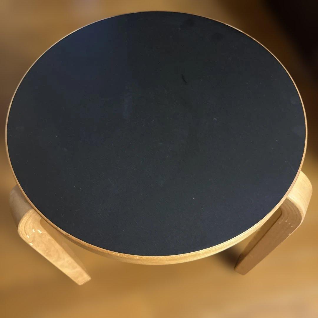 artek アルテック　stool60 スツール60 ブラックリノリウム　3本脚