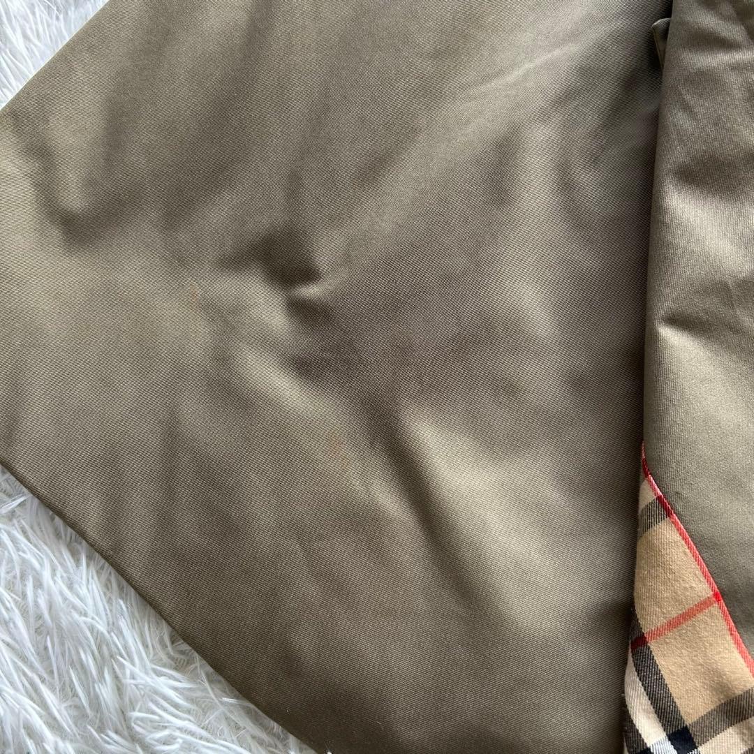 【美品】バーバリー　トレンチコート　ロング丈　ベルト完備　カーキ　メンズ　L相当