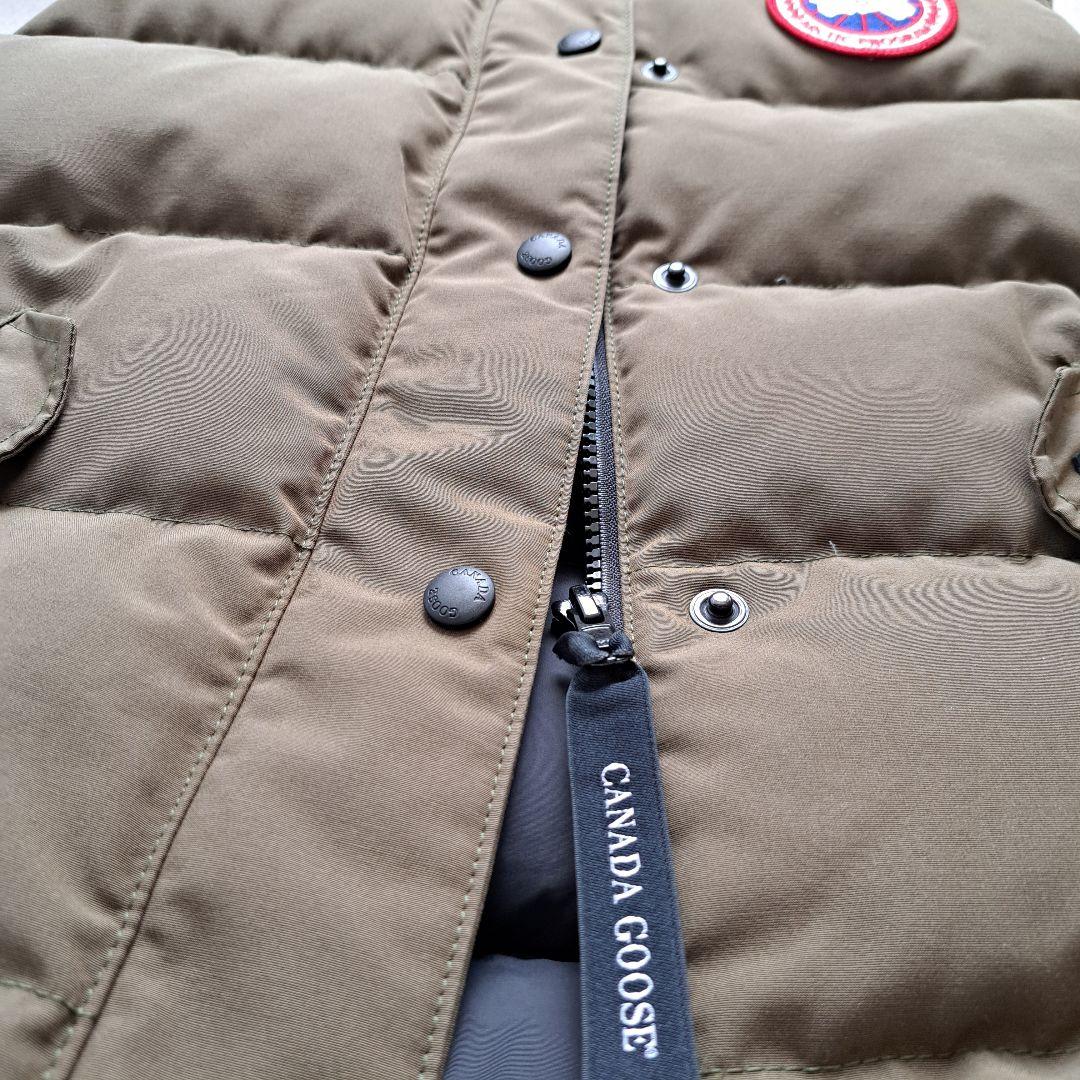 【クリーニング済】  オリーブ ダウンベスト GARSON