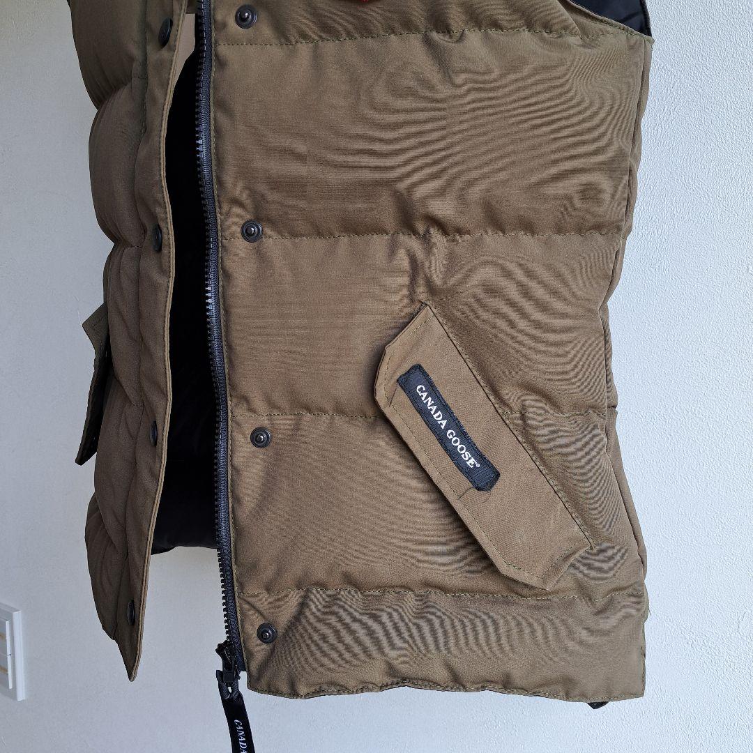 【クリーニング済】  オリーブ ダウンベスト GARSON