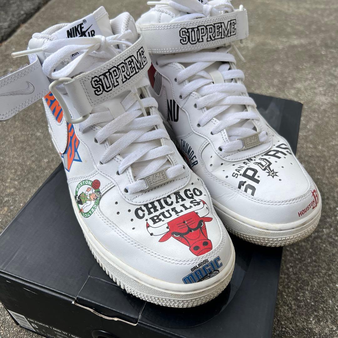 Supreme×NIKE×NBA コラボ Air Force1 ホワイト26cm
