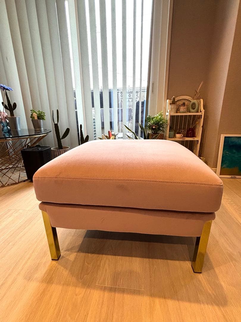 フランフラン　ソファオットマン　ピンク